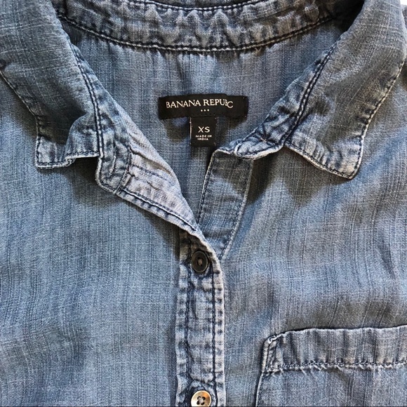 Banana Republic Denim Top Size XS - Picture 3 of 5
